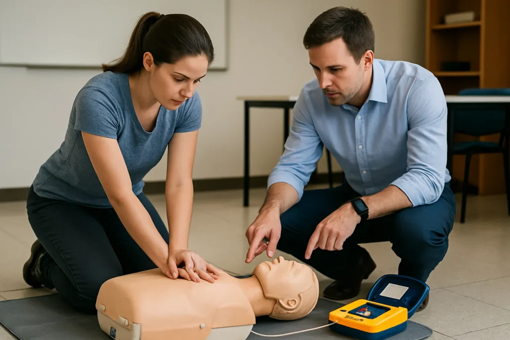 cpr aed course practice