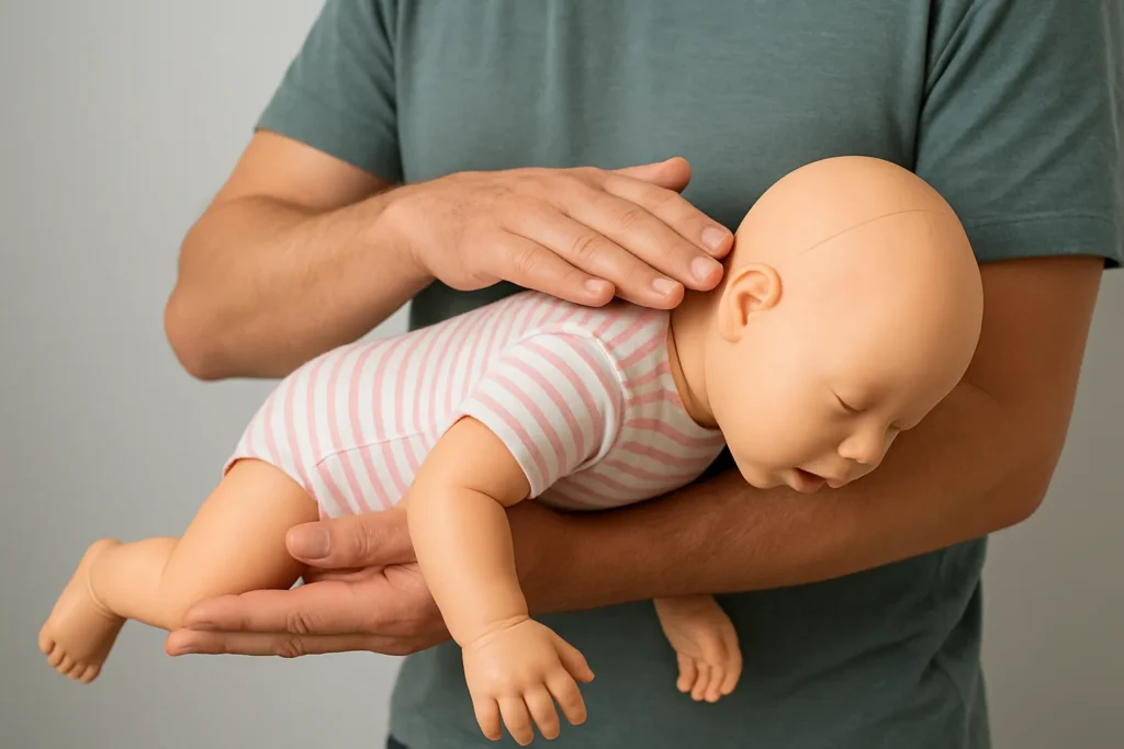 choking rescue technique infant mannequin