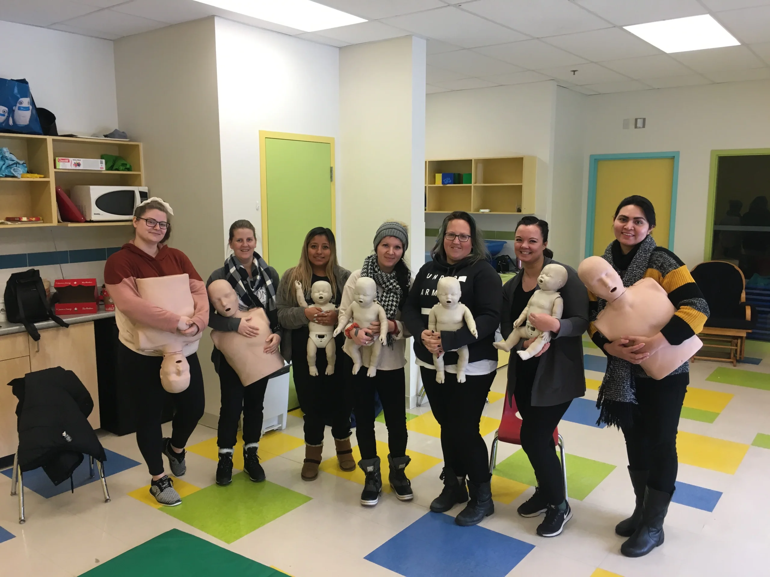 Private workplace first aid training session for a Vancouver team