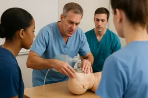 bvm mask seal cpr mannequin demo bvm mask seal cpr mannequin demo